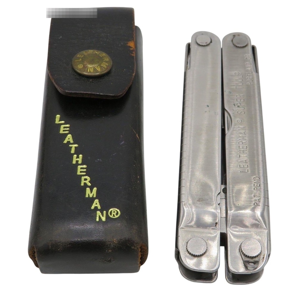 Leatherman Super Tool Vintage Multi-Tool with Leather Sheath Portland OR USA